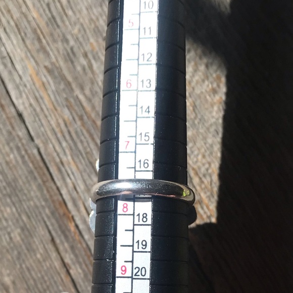 Sterling silver plated labradorite ring sz 7.75 scrollwork boho bohemian ring - Picture 7 of 7